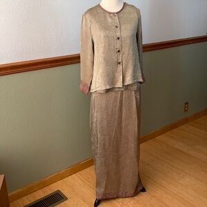 Kar•a•van India Vintage Brocade 3-piece maxi dress S